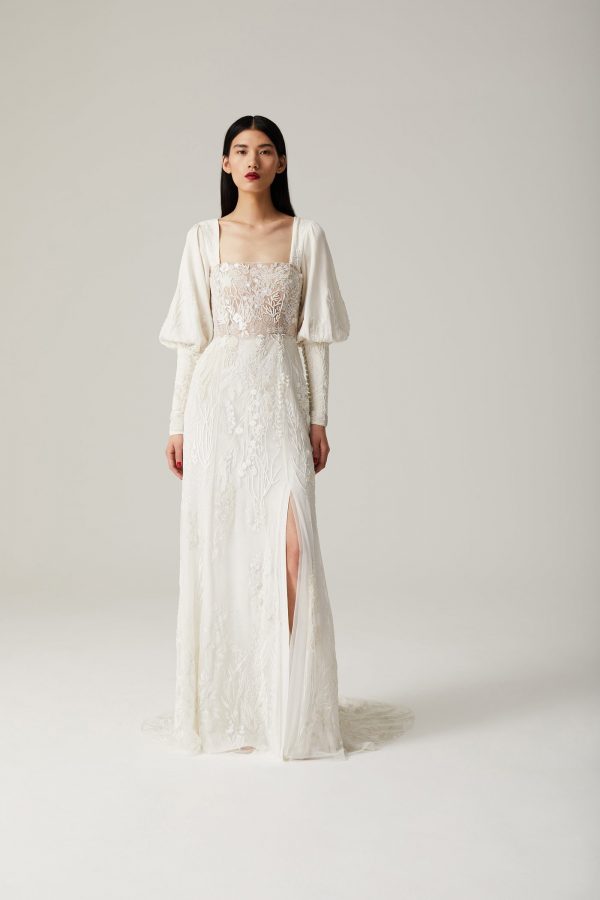 Seascape Bustier Gown | Hermione de Paula Bridal Boutique