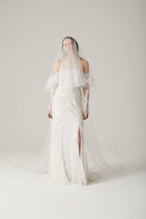 Wild Rose Cascade Bustier Gown | Hermione de Paula Bridal Boutique