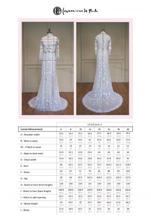 Wildrose Cascade Gown With Closed Back In Floral White | Hermione de Paula Bridal Boutique