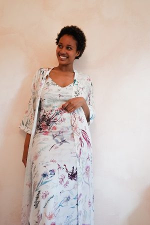 Maxi Robe with Belted Waist | Hermione de Paula Bridal Boutique